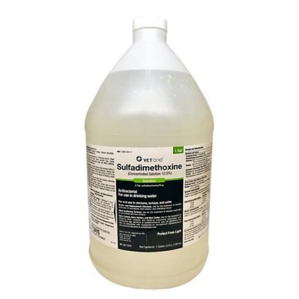 Buy Sulfadimethoxine 12.5% Concentrated Solution for Chickens, Turkeys and Cattle Online