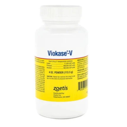 Buy Viokase-V Powder For Dogs And Cats 4 Oz Pet Medicine